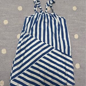 Gap brand new girls dress blue and white stripes never worn with tags
